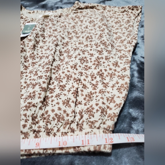 NWT Cinched Hem Coastal Cotton Top Size X-Small in Mountain Floral by UpWest - Picture 12 of 13
